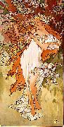 Alfons Mucha Spring oil painting reproduction